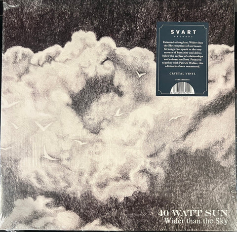 40 Watt Sun "Wider Than the Sky" (2lp, crystal clear vinyl)