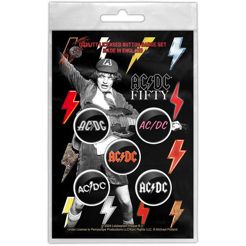 Ac/Dc "Bolt Array" (button pack)