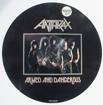 Anthrax "Armed And Dangerous" (lp, picture vinyl, used)