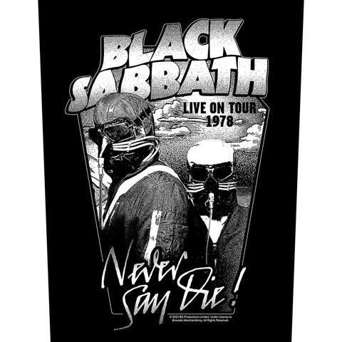 Black Sabbath "Never Say Die" (backpatch)
