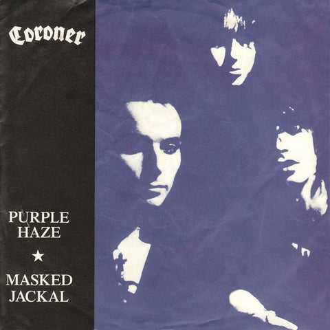 Coroner "Purple Haze / Masked Jackal" (7" vinyl, used)
