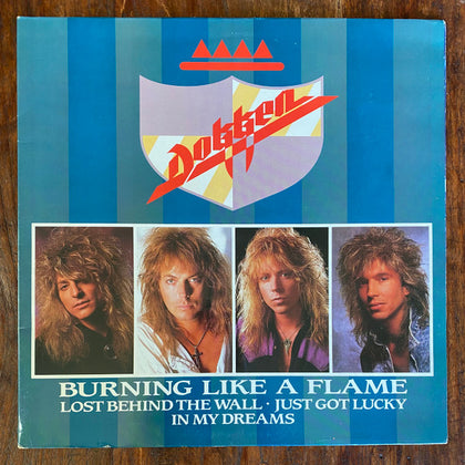Dokken – "Burning Like A Flame" (12" gatefold vinyl, used)