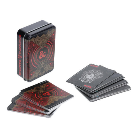 Dungeons and Dragons "D & D" (playing cards in tin box)