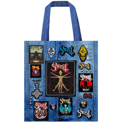 Ghost "Popestar" (denim tote bag)