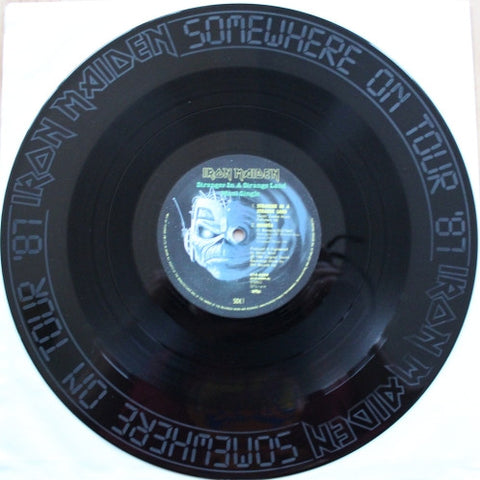 Iron Maiden "Stranger In A Strange Land" (12" etched vinyl, 1st press japan, used)