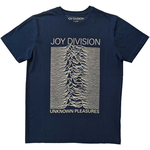 Joy Division "Unknown Pleasures - Denim Blue" (tshirt, large)