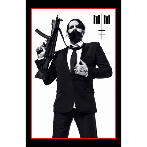 Marilyn Manson "Machine Gun" (textile poster)