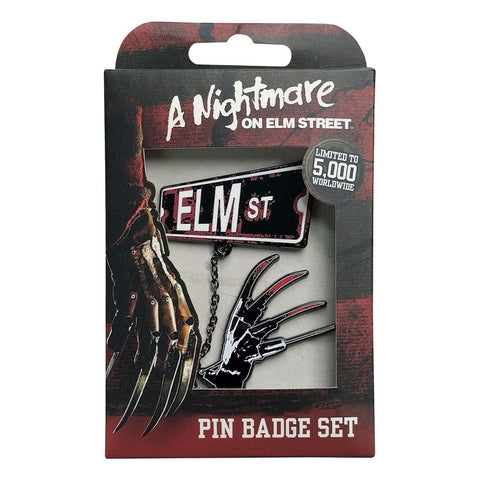 A Nightmare On Elm Street "Elm St" (pin badge set)