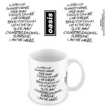 Oasis "Set List" (mug)