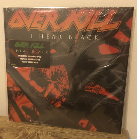 Overkill "I Hear Black" (lp, orange marbled vinyl)