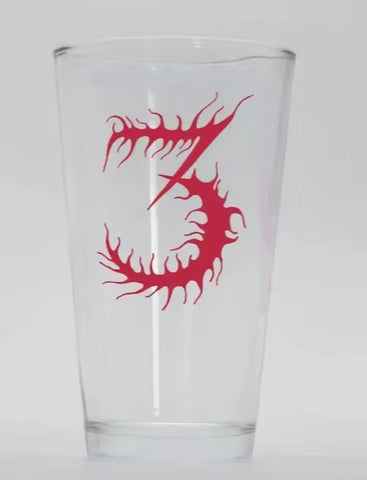 The 3rd and the Mortal "3" (pint glass)