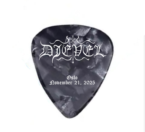 Djevel "Oslo, November 21" (guitar pick)