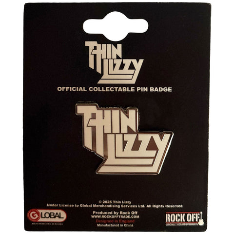 Thin Lizzy "Logo White" (pin)