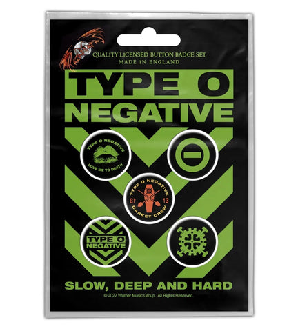 Type O Negative "Slow, Deep and Hard" (button pack)