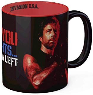 Chuck Norris "Invasion USA - Black" (mug)