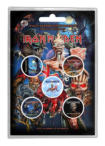 Iron Maiden "Albums" (button pack)