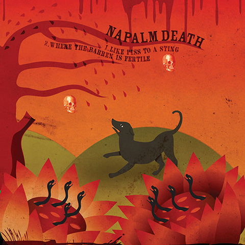 Napalm Death / Melt Banana "Split" (7", vinyl)