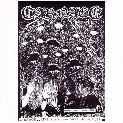 Carnage "Live Stockholm" (7", red vinyl)