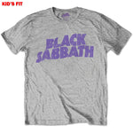 Black Sabbath "Wavy Logo Grey" (kids tshirt, 7-8 years)