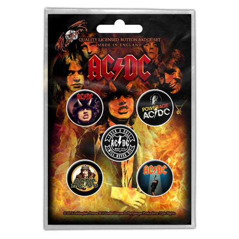 Ac/Dc "Highway to Hell" (button set)