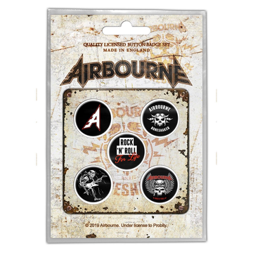 Airbourne "Boneshaker" (button set)