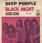 Deep Purple "Black Night" (7", signed by Ian Gillan, used)