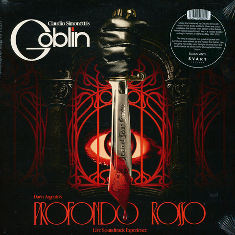 Claudio Simonetti's Goblin "Profondo Rosso - Live Soundtrack Experience" (lp, red vinyl)