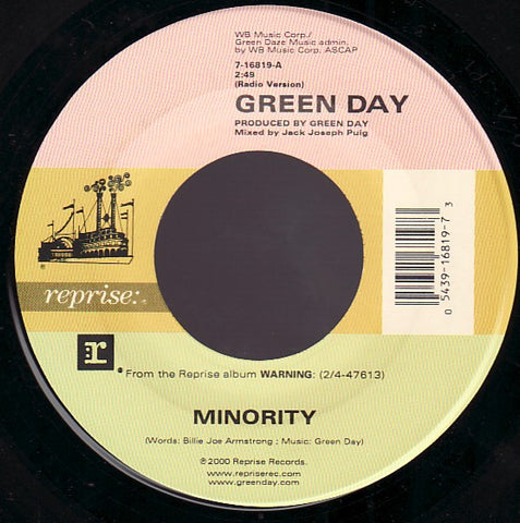 Green Day "Minority" (7", vinyl)