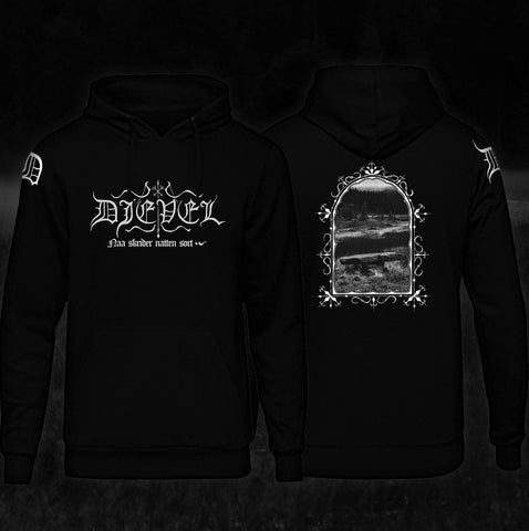 Djevel "Naa Skrider Natten Sort" (hoodie)