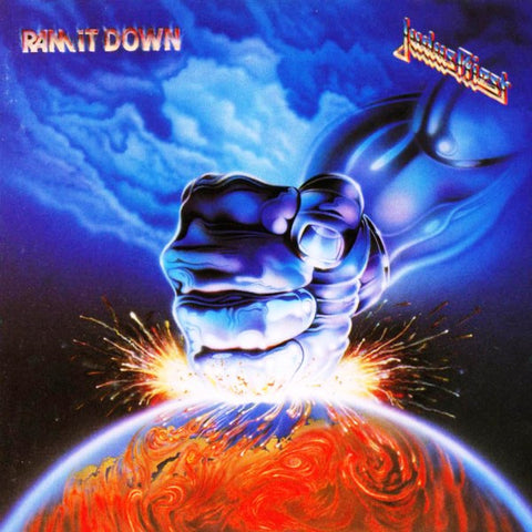 Judas Priest "Ram It Down" (2lp, blue vinyl, used)