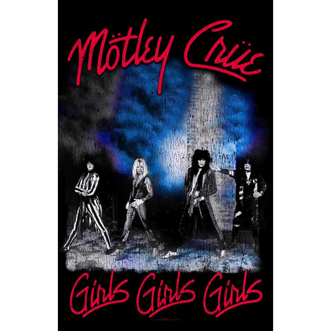 Motley Crue "Girls, Girls, Girls" (textile poster)
