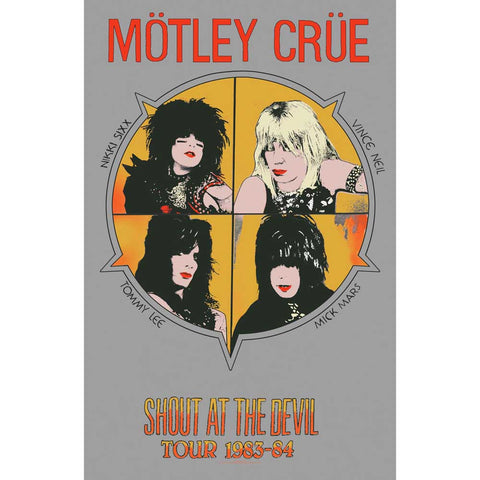 Motley Crue "Shout At the Devil" (textile poster)