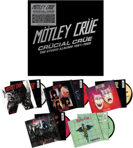 Motley Crue "Crucial Crue - The Studio Albums 1981 - 1989" (cd box)