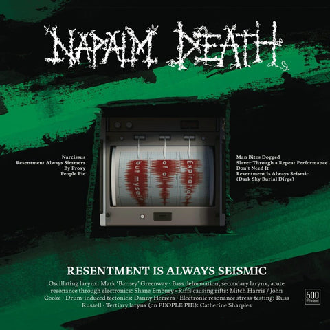 Napalm Death "Resentment Is Always Seismic" (cd, digi)