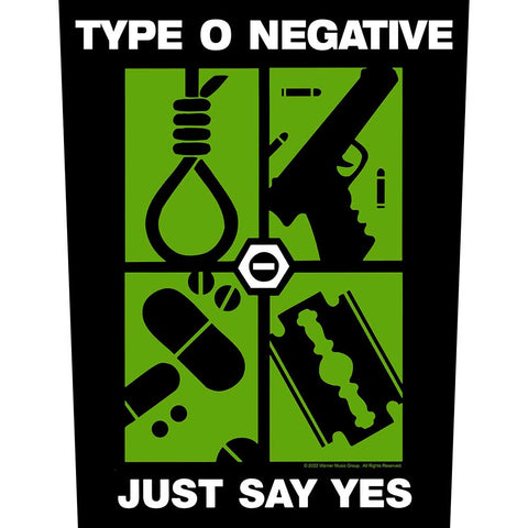 Type O Negative "Just Say Yes" (backpatch)
